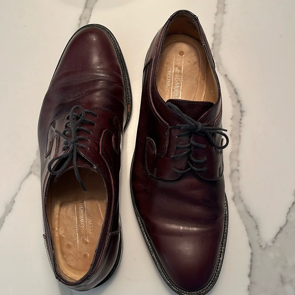 EUC!  Johnston & Murphy Cellini Lace-Up Oxford Shoes - Men's 10 1/2 M